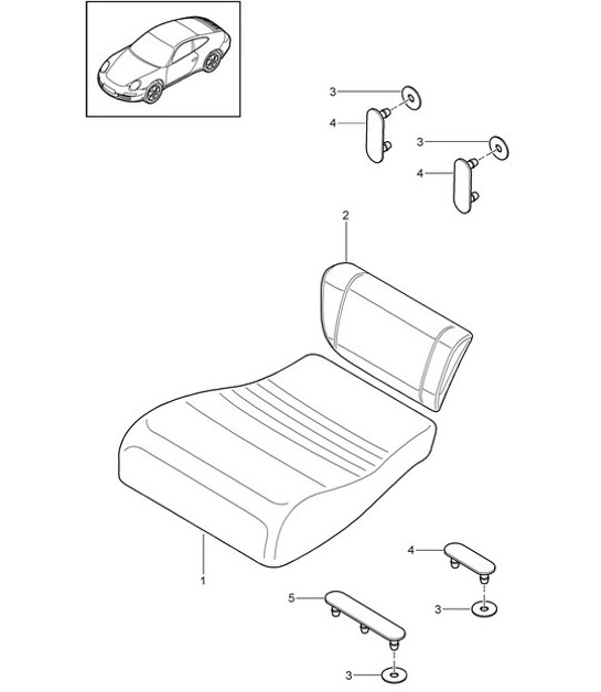 Diagram 817-054 Porsche 993 (911) C4S 1994-97 Body
