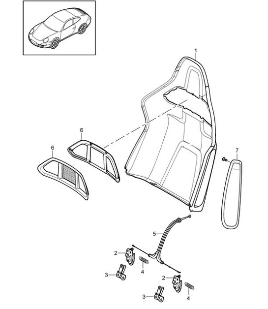 Diagram 817-066 Porsche 993 (911) C2S 1994-97 Body