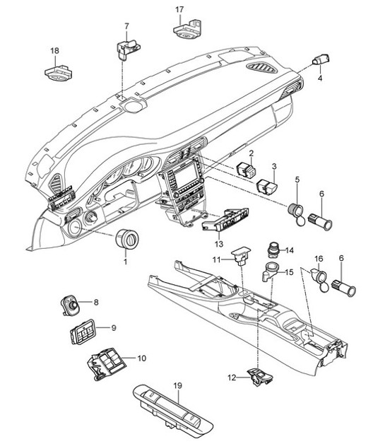 Diagram 903-005 Porsche 993 (911) RS 1994-97 Electrical equipment