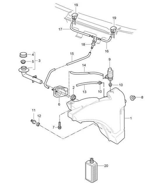 Diagram 904-010 Porsche 993 (911) RS 1994-97 Electrical equipment