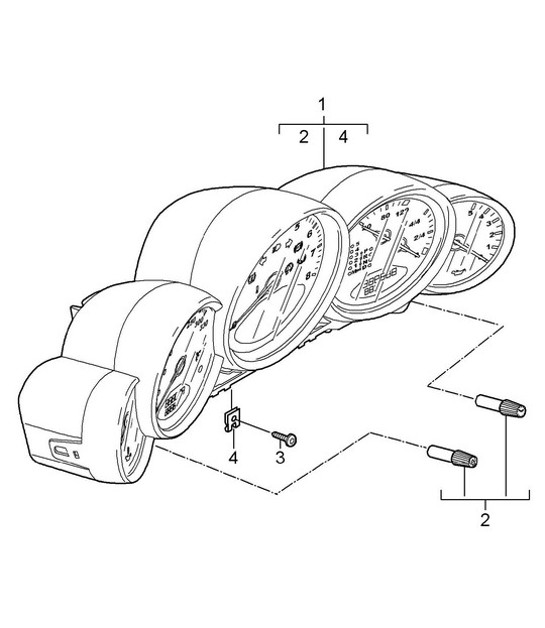 Diagram 906-002 Porsche 957 Cayenne S / GTS 4.8L 2007-10 Electrical equipment