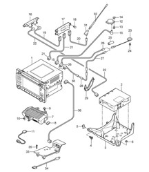 Bedieningspaneel / Navigatiesysteem / Ontvangstgedeelte / TV / Versterkers / Multimedia interface997.2 Carrera 2009-12