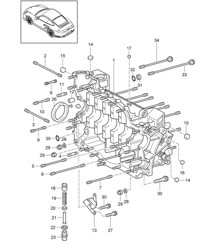 Alloggiamento carter, Destro - 9970 - 997.2 GT2 RS 3.6L 2010-11