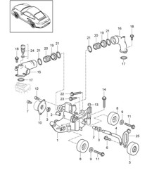 Riemspanner / Riemaandrijving - 9770 - 997.2 GT2 RS 3.6L 2010-11
