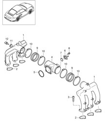 Intake air distributor - 9770 - 997.2 GT2 RS 3.6L 2010-11