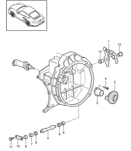 Diagram 301-006 Porsche 993 (911) C2S 1994-97 Overdragen