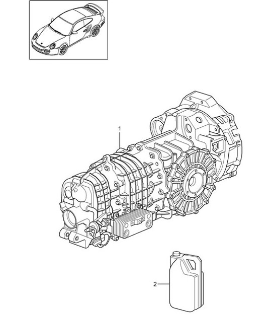 Diagram 302-001 Porsche Cayman 987C / 981C (2005-2016) Transmission