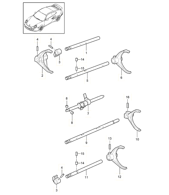 Diagram 304-000 Porsche 971.2 Panamera 2.9L V6 2021-23 