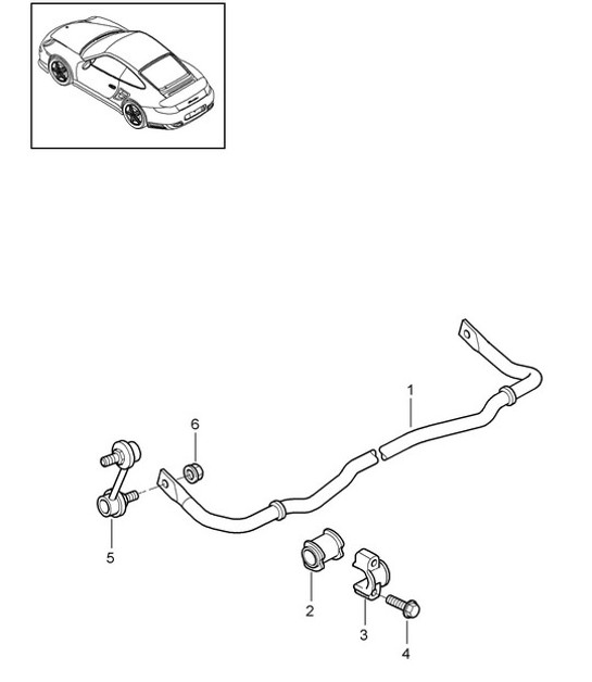 Diagram 501-003 Porsche 912E 4CYL 1976 