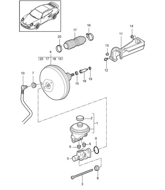 Diagram 604-000 Porsche 911 & 912 (1965-1989) Wheels, Brakes