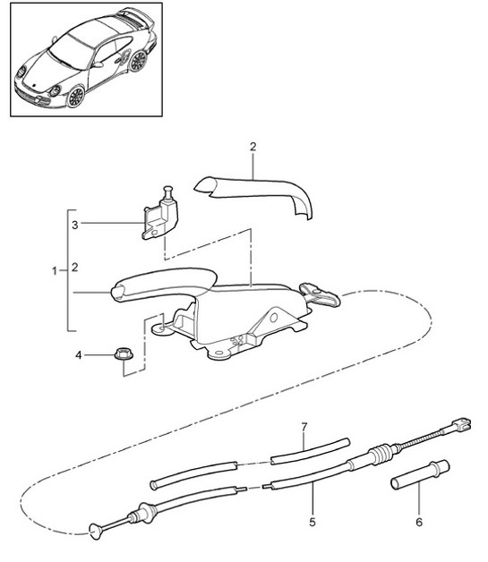 Diagram 701-005 Porsche 971.2 Panamera GTS 4.0L V8 2021-23 
