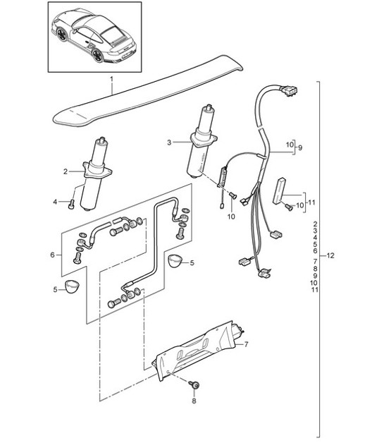 Diagram 803-007 Porsche Cayman 2.7L 987C 2006-08 Body