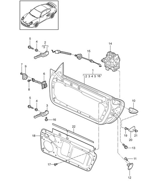 Diagram 804-000 Porsche 911 & 912 (1965-1989) Body