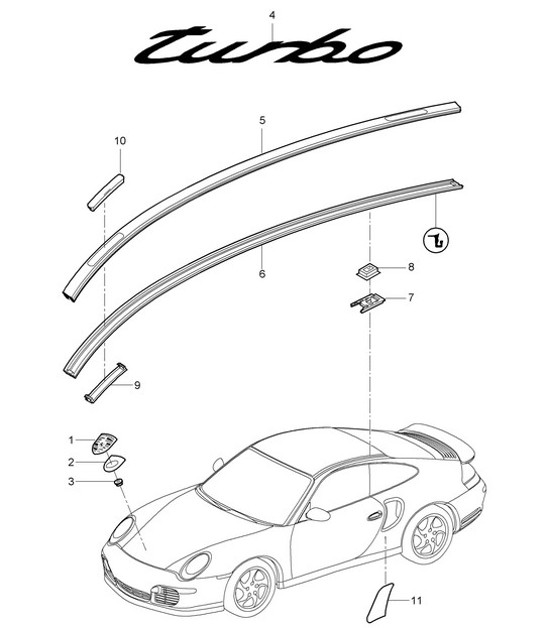 Diagram 810-000 Porsche 924S 2.5L 1988 