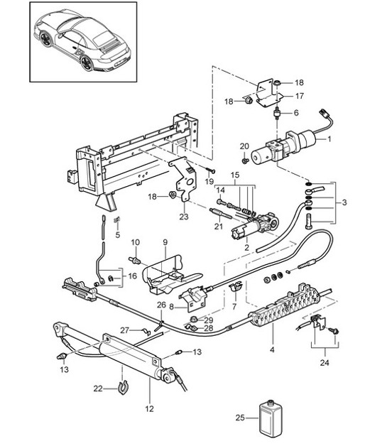 Diagram 811-035 Porsche Cayman S 3.4L 987C 2005-08 Body