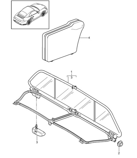 Diagram 811-045 Porsche Boxster 986/987/981 (1997-2016) Body
