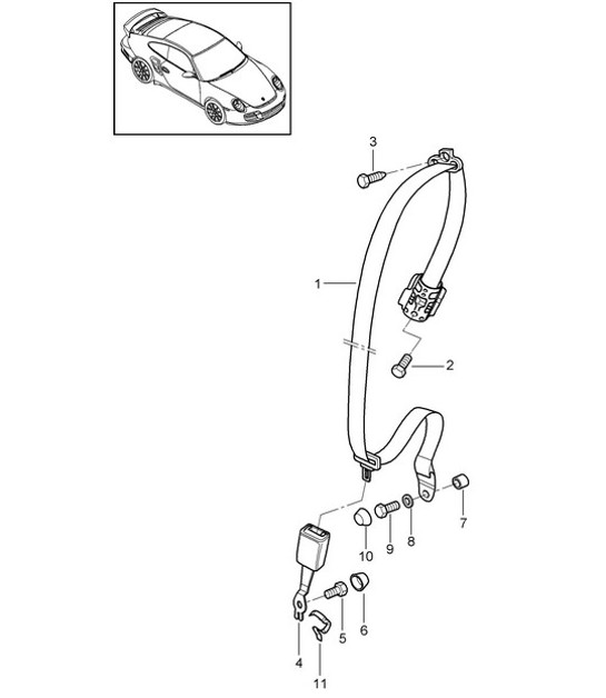 Diagram 812-010 Porsche Cayman GT4 3.8L 2015-16 Body