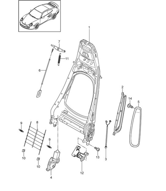 Diagram 817-006 Porsche 993 (911) C2S 1994-97 Body