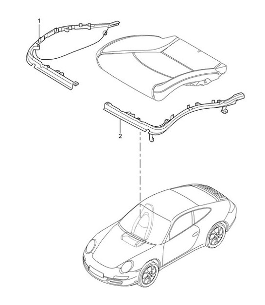 Diagram 817-009 Porsche 993 (911) GT2 1994-97 Body