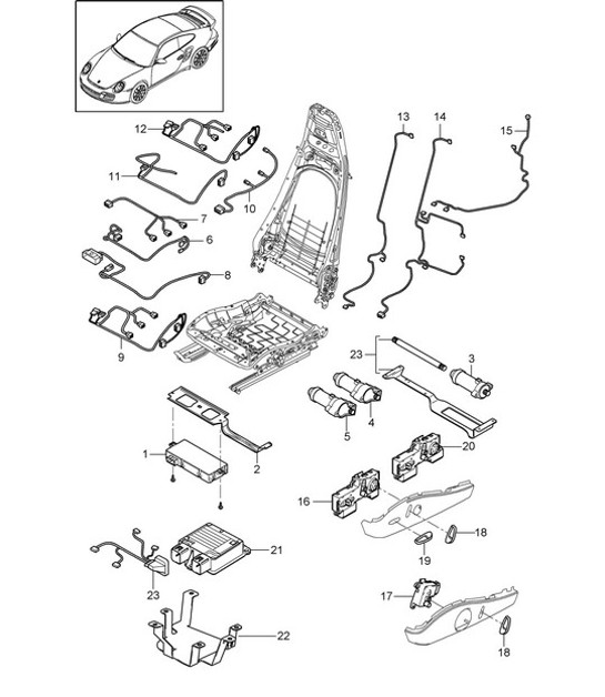 Diagram 817-010 Porsche 924S 2.5L 1988 