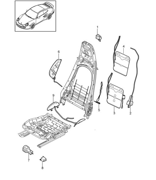 Diagram 817-022 Porsche 993 (911) C2S 1994-97 Body