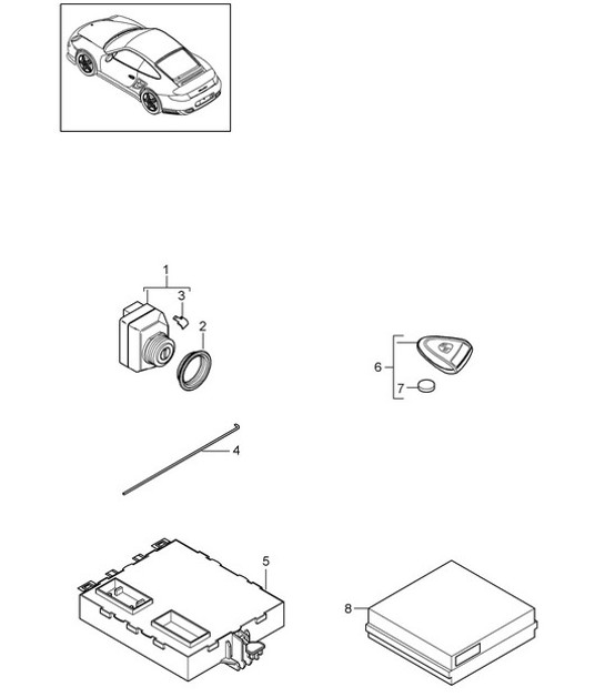 Diagram 901-004 Porsche 911 & 912 (1965-1989) Equipo eléctrico