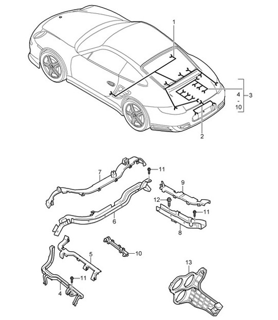 Diagram 902-020 Porsche 918 Spyder 2014-2015 