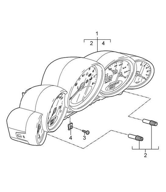Diagram 906-002 Porsche 957 Cayenne S / GTS 4.8L 2007-10 Electrical equipment