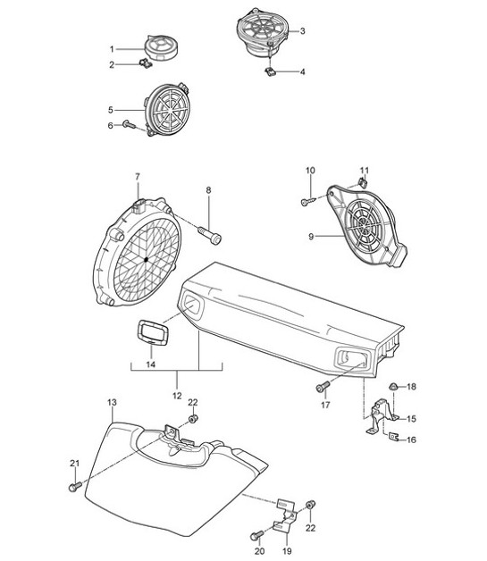 Diagram 911-005 Porsche 971.2 Panamera 4S 2.9L V6 2021-23 