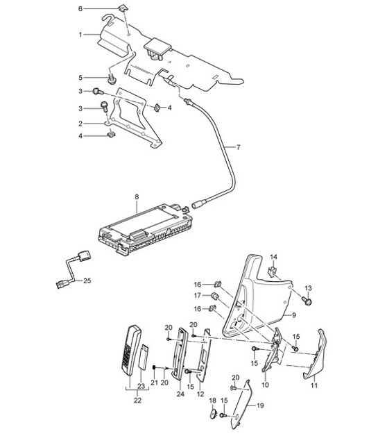 Diagram 911-010 Porsche 911 1987-1989 3.2L G50 Electrical equipment