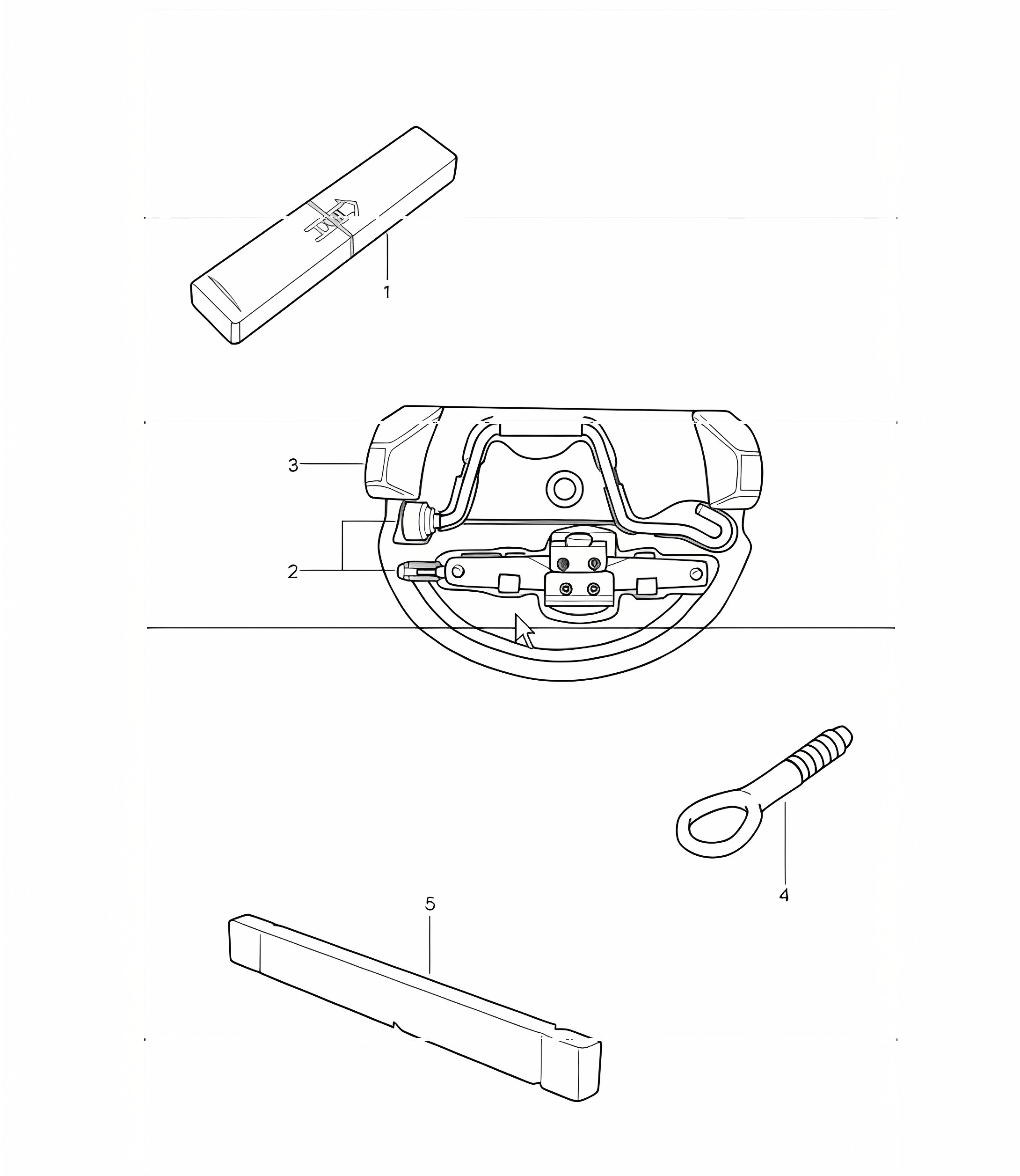 tool jack fire extinguisher 997.1 GT2 2007-09