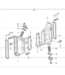 chain case and chain adjuster for 997.1 TURBO/GT2 M97.70 2007-09 and 997.1 GT2 RS M97.70 2011
