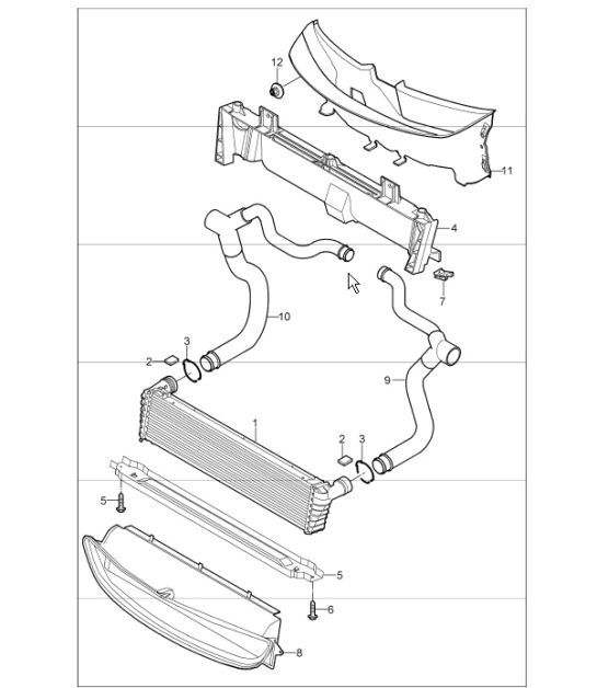 Diagram 105-17 Porsche Boxster 986/987/981 (1997-2016) Engine