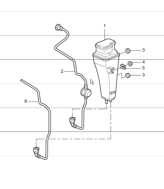 Diagram 201-20 Porsche Cayman 987C / 981C (2005-2016) Fuel System, Exhaust System
