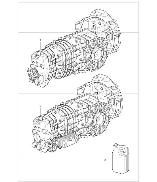 Diagram 302-00 Porsche Cayman S 3.4L 987C 2005-08 Transmission