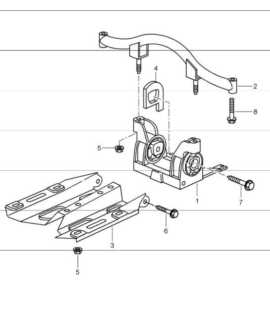 Diagram 306-00 Porsche Boxster 986/987/981 (1997-2016) Transmisión