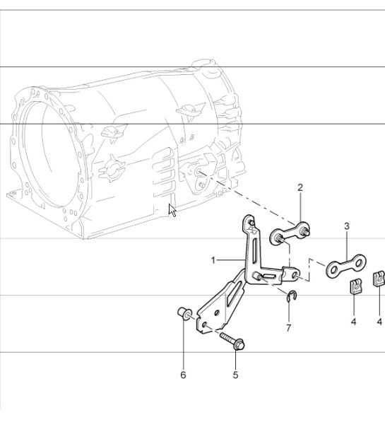Diagram 320-05 Porsche Cayman S 3.4L 987C 2005-08 Transmission
