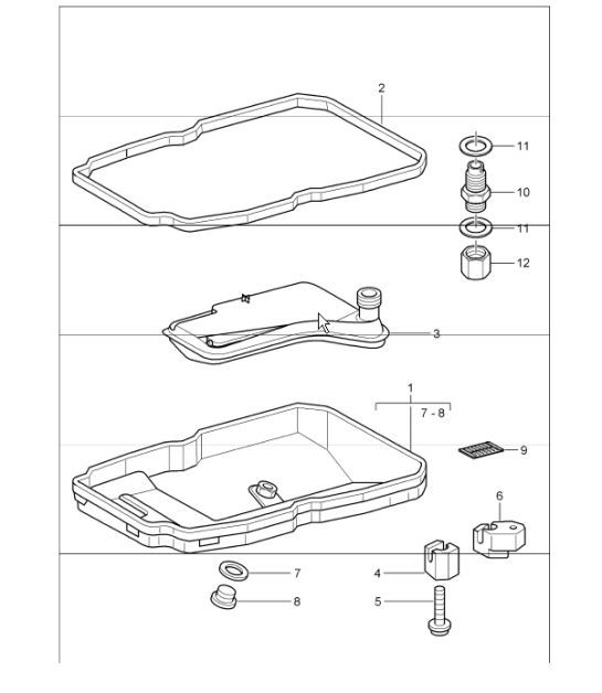 Diagram 340-01 Porsche 911 & 912 (1965-1989) Transmission