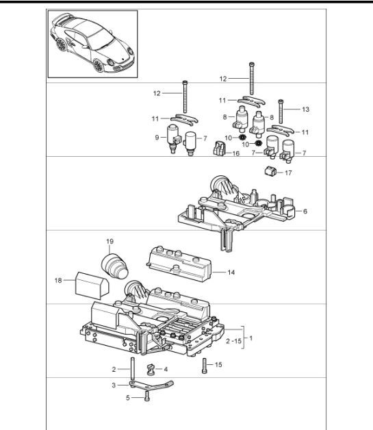 Diagram 340-02 Porsche 993 (911) C2S 1994-97 Transmission
