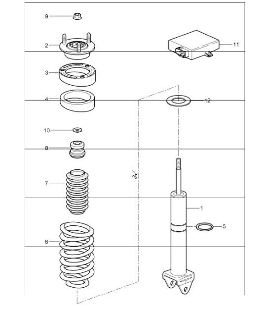 Diagram 502-00 Porsche 928 (1978-1995) 