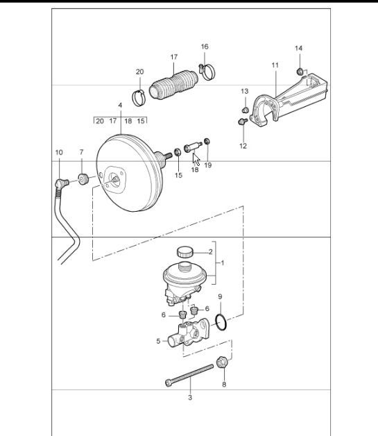 Diagram 604-00 Porsche Macan (95B) MK1 (2014-2018) Roues, Freins