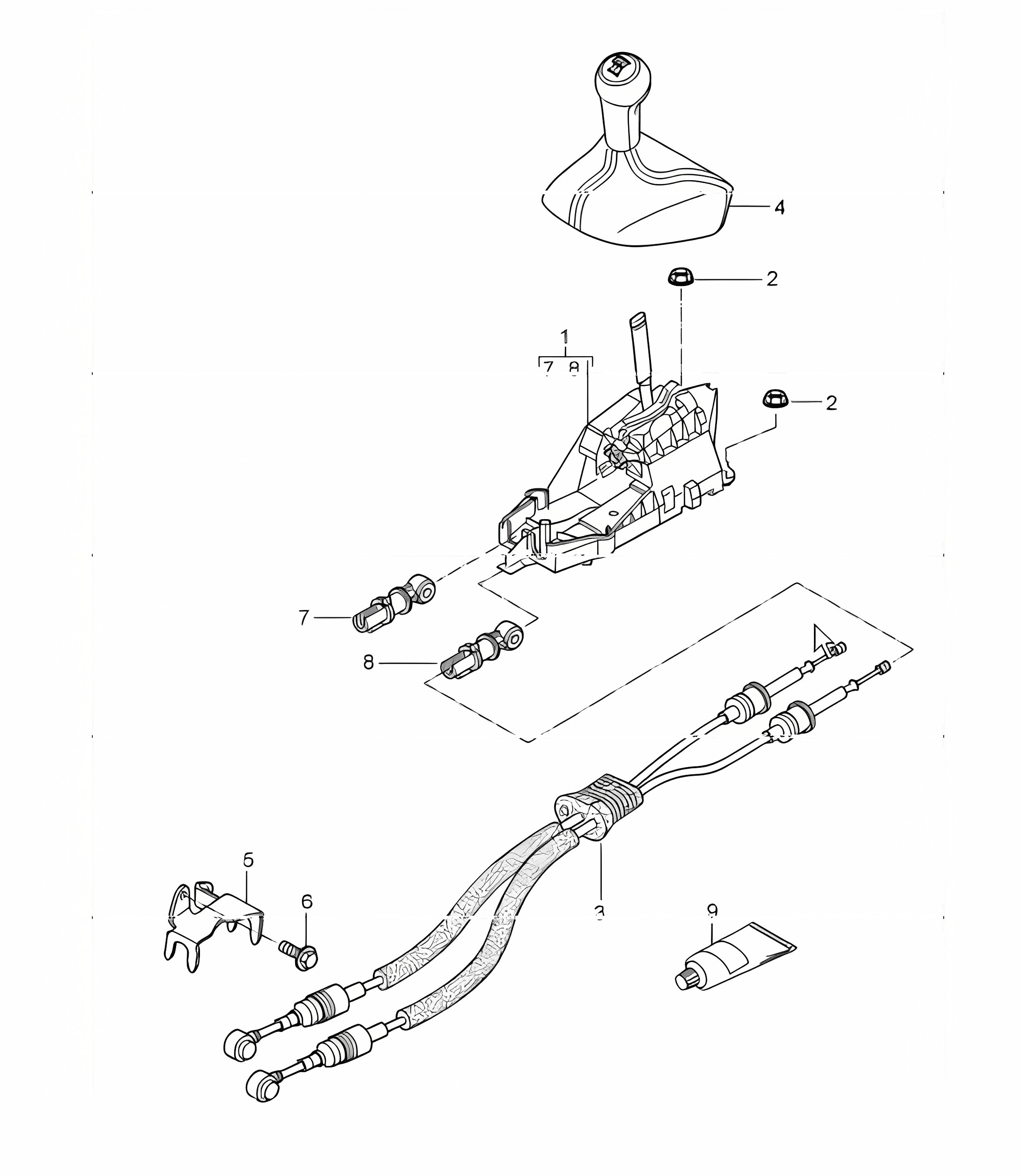 transmission control manual transmission 997.1 TURBO I480 (6-speed manual transmission) 2007-09