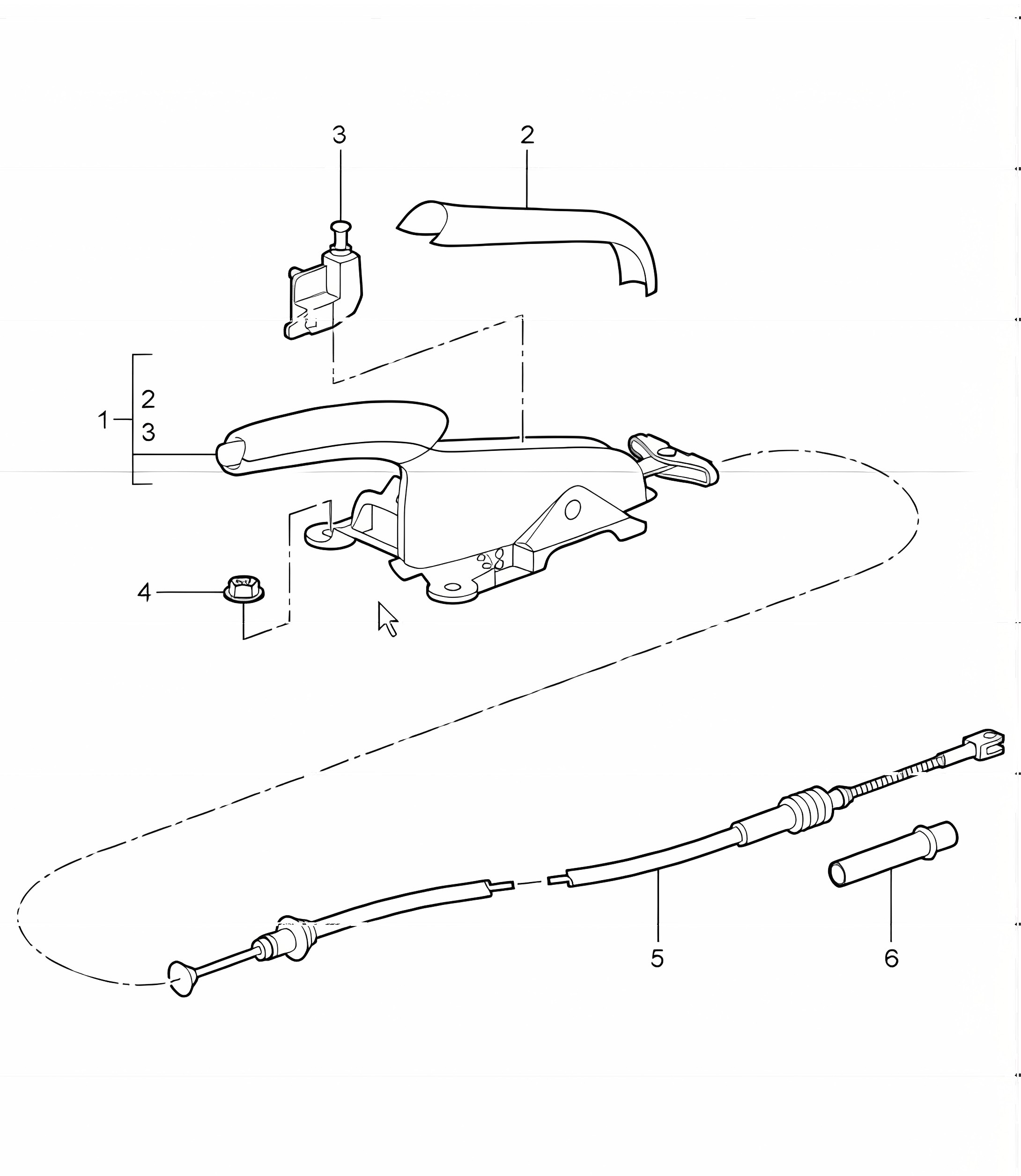 handbrake actuator 997.1 TURBO 2007-09