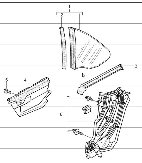 Diagram 805-05 Porsche 997 (911) MK1 2005-2008 Body