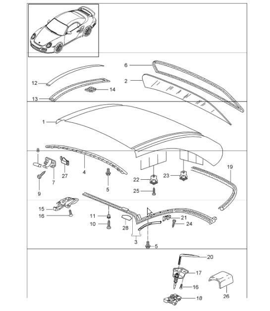 Diagram 811-16 Porsche 924S 2.5L 1986-87 