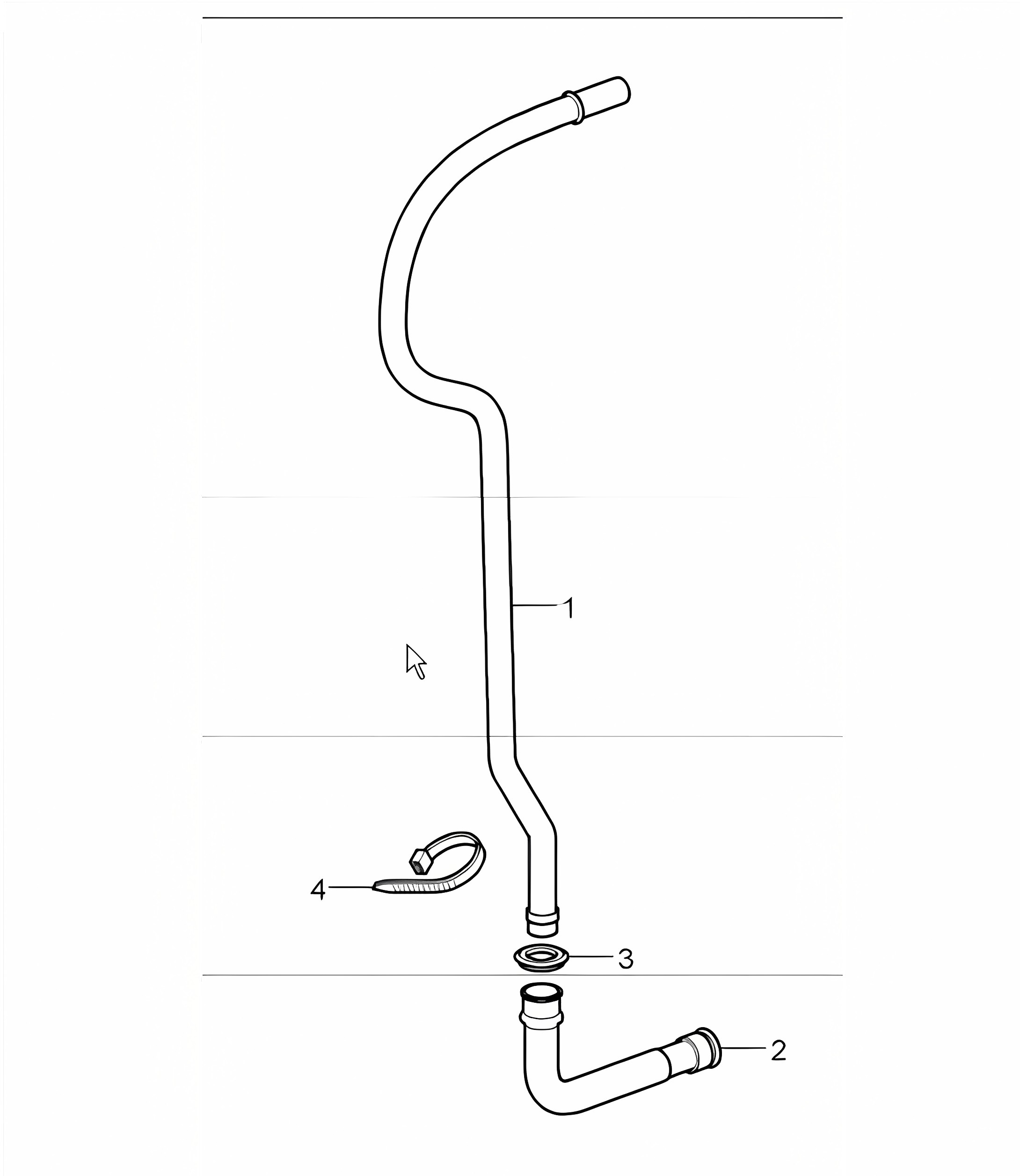 water drain tube, mount and air conditioner 997.1 TURBO 2007-09