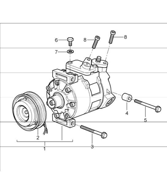 Diagram 813-15 Porsche 924 Carrera GT 2.0L 1981 Karosserie