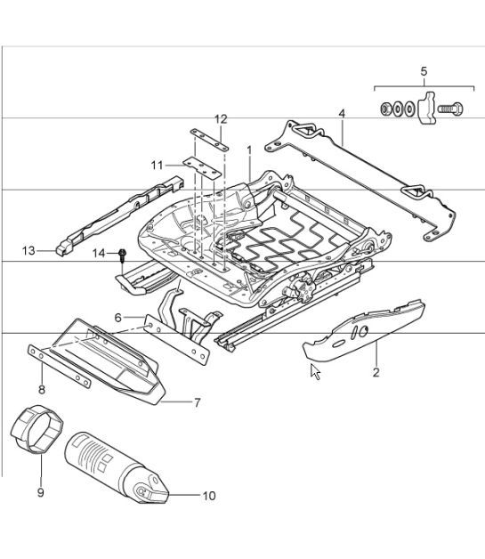 Diagram 817-19 Porsche 9J1.1 Taycan 2020-24 