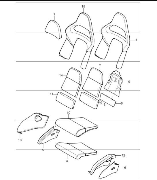 Diagram 817-64 Porsche 9J1.1 Taycan 2020-24 