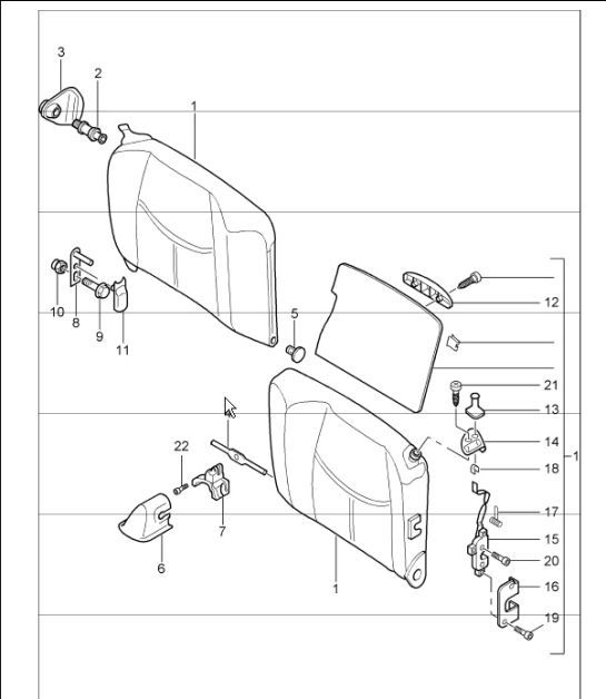 Diagram 817-70 Porsche 911 & 912 (1965-1989) Body